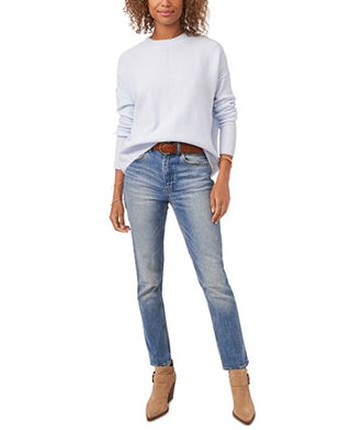 Vince Camuto Women's Center Seam Crewneck Sweater Blue Size Medium