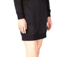 Michael Kors Women's Velour Tunic Dress Black Size X-Large