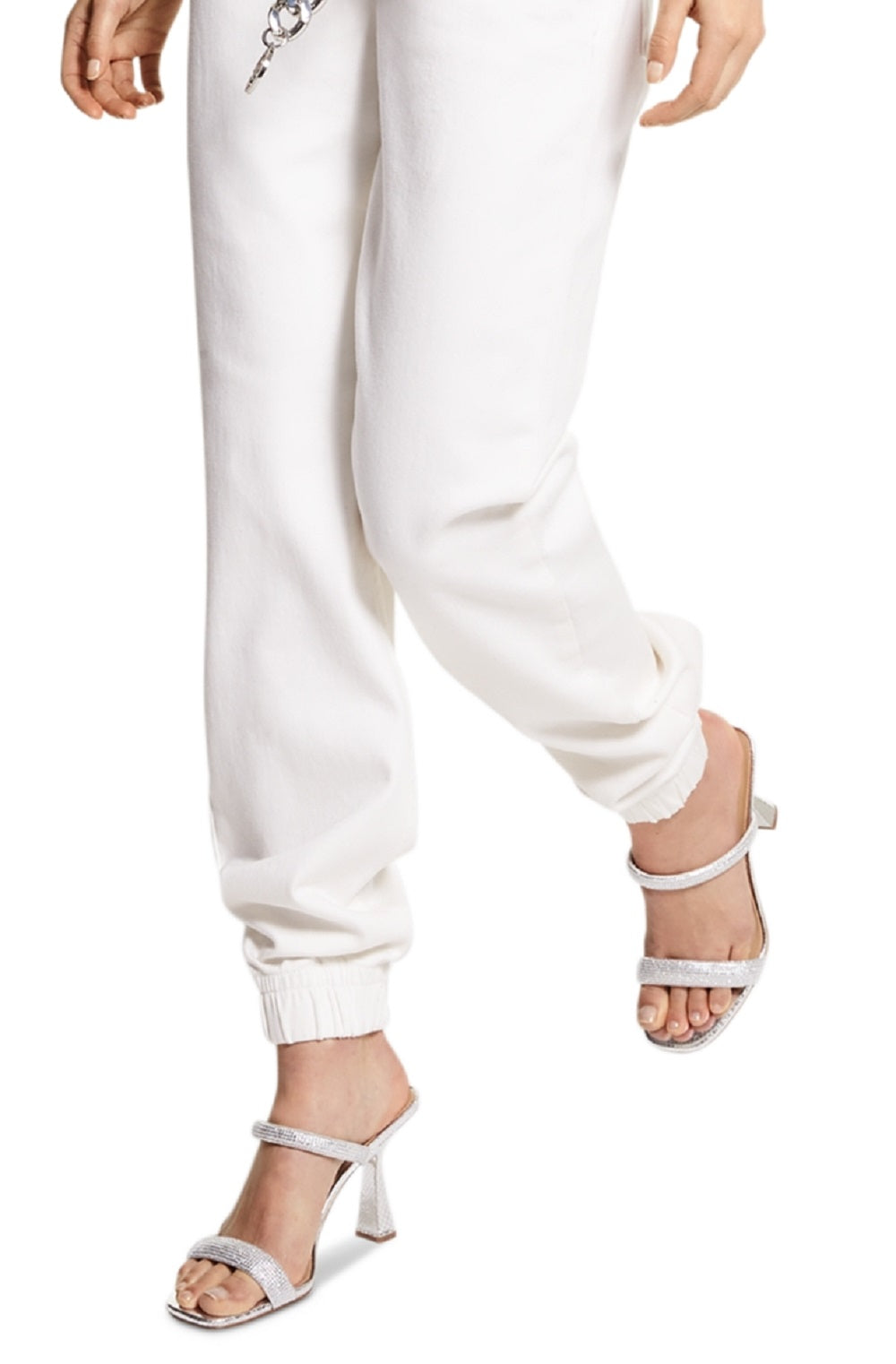 Michael Kors Women's Denim Joggers White Size 4