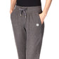 Michael Kors Women's Waffle Knit Drawstring Jogger Pants Gray Size Petite X-Large