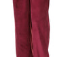 Michael Kors Women's Velour Straight Leg Pants Red Size X-Large