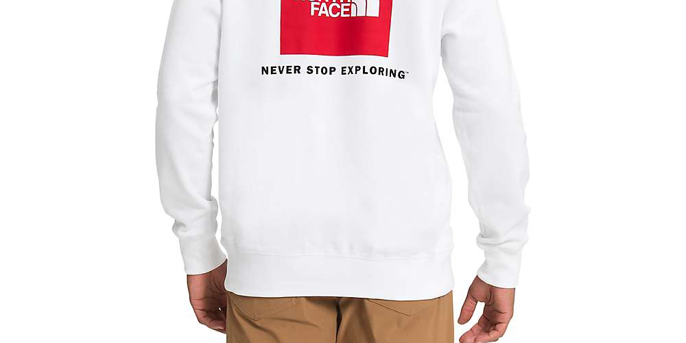The North Face Men's Box NSE Pullover Hoodie White Size Large