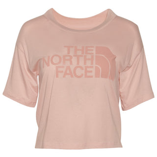 The North Face Women's Half Dome Short Sleeve Cropped T-Shirt Pink Size X-Small