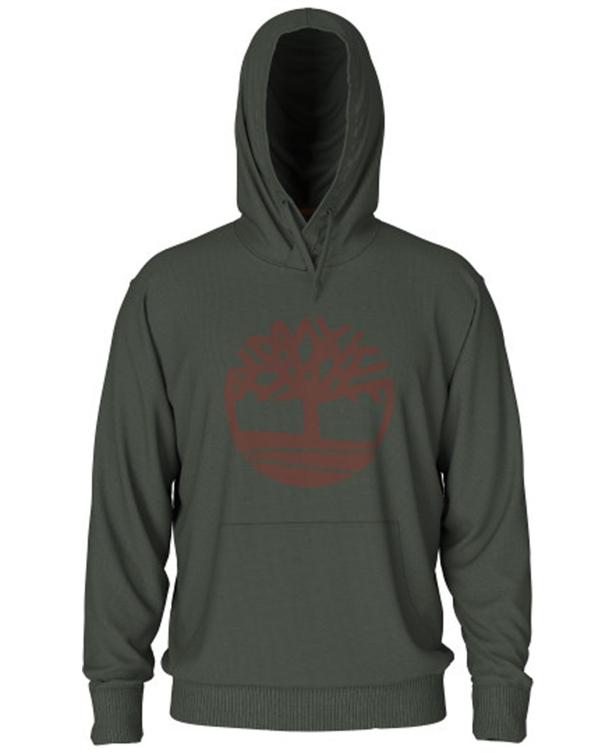 Timberland Men's Core Regular Fit Logo Hoodie Green Size X-Large