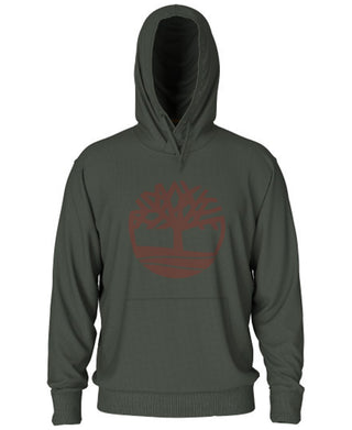 Timberland Men's Core Regular Fit Logo Hoodie Green Size X-Large