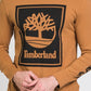 Timberland Men's Long Sleeve Stack Logo Tee Brown Size Small