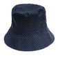 Jenni Women's Reversible Pin Dot Bucket Hat Blue Size Regular