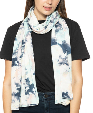 Jenni Women's On Repeat Jersey Wrap Scarf Blue Size Regular