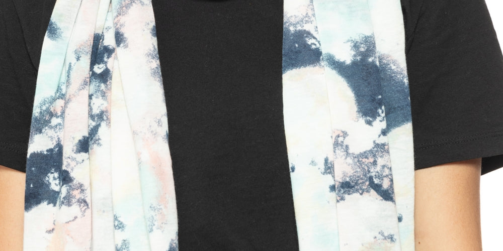 Jenni Women's On Repeat Jersey Wrap Scarf Blue Size Regular