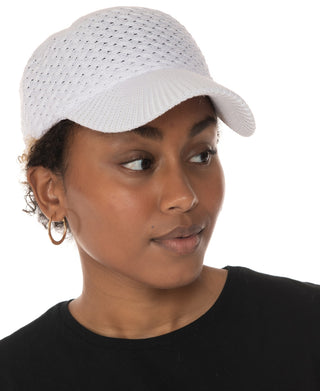 INC International Concepts Women's Packable Baseball Cap White Size Regular