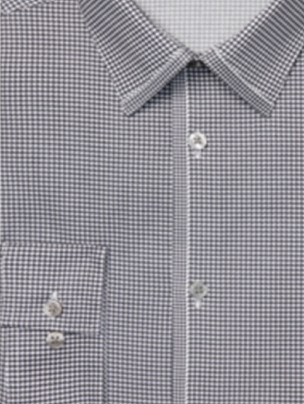 Calvin Klein Men's Slim Fit Stretch Gray Dress Shirt Gray Size 16.5X34X35