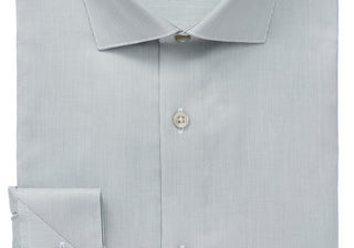 Calvin Klein Men's Steel Slim-Fit Non-Iron Stretch Performance Dress Shirt Green Size 17.5X32-33