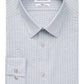 Calvin Klein Men's Slim-Fit Steel Striped Performance Dress Shirt Green Size 17 32-33