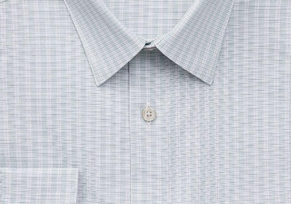 Calvin Klein Men's Slim-Fit Steel Striped Performance Dress Shirt Green Size 17 32-33