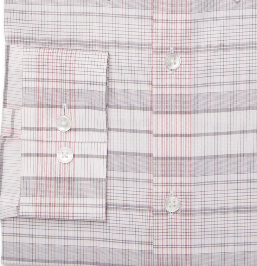 Calvin Klein Men's Stain Shield Extreme Slim Fit Wrinkle Free Stretch Dress Shirt Red Size 15X32X33