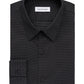 Calvin Klein Men's Extra-Slim Stain Shield Performance Dress Shirt Black Size 17-17 1/2 32-33