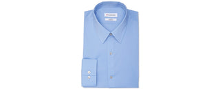 Calvin Klein Men's Extreme Slim Fit Wrinkle Free Stretch Dress Shirt Blue Size 15-15 1/2 34-35