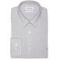 Calvin Klein Men's Logo Slim Fit Stretch Collar Dress Shirt Gray Size 16X34X35