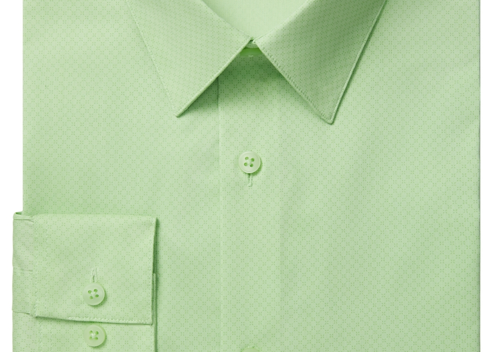 Calvin Klein Men's Infinite Color Slim-Fit Non-Iron Performance Dress Shirt Green Size 15-15 12 32-33