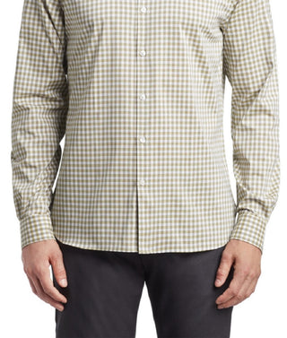 Van Heusen Men's Slim Fit Never Tuck Dress Shirt Yellow Size 32X33