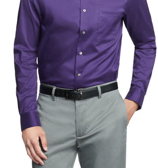 Van Heusen Men's Regular Fit Ultraflex Dress Shirt Purple Size 32X33