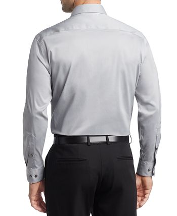 Van Heusen Men's Regular Fit Ultraflex Dress Shirt Gray Size 15X32X33
