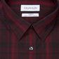 Calvin Klein Men's Slim-Fit Non-Iron Stretch Performance Dress Shirt Red Size 15X32-33