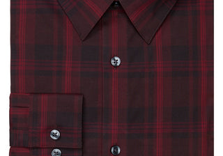 Calvin Klein Men's Slim-Fit Non-Iron Stretch Performance Dress Shirt Red Size 17 32-33