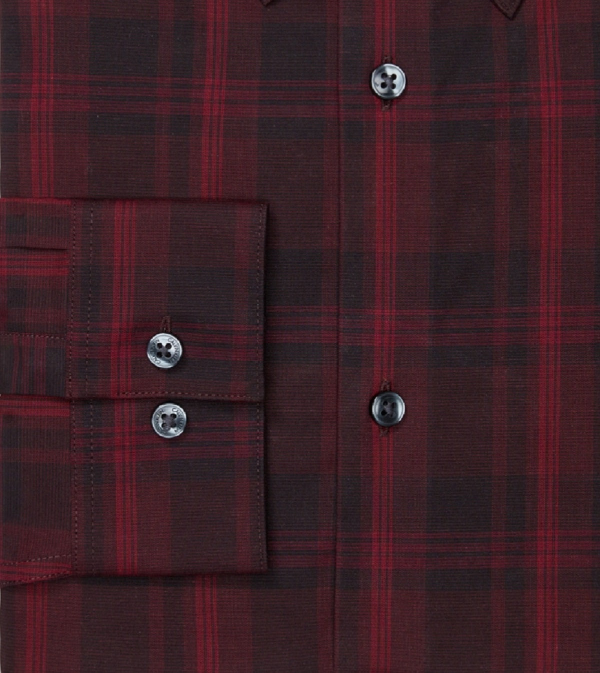 Calvin Klein Men's Slim Fit Non Iron Stretch Performance Dress Shirt Red Size 16X34X35