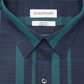 Calvin Klein Men's Extra Slim-Fit Striped Performance Dress Shirt Green Size 16-16 12 36-37