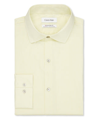 Calvin Klein Men's Extra Slim Fit Stretch Dress Shirt Yellow Size M
