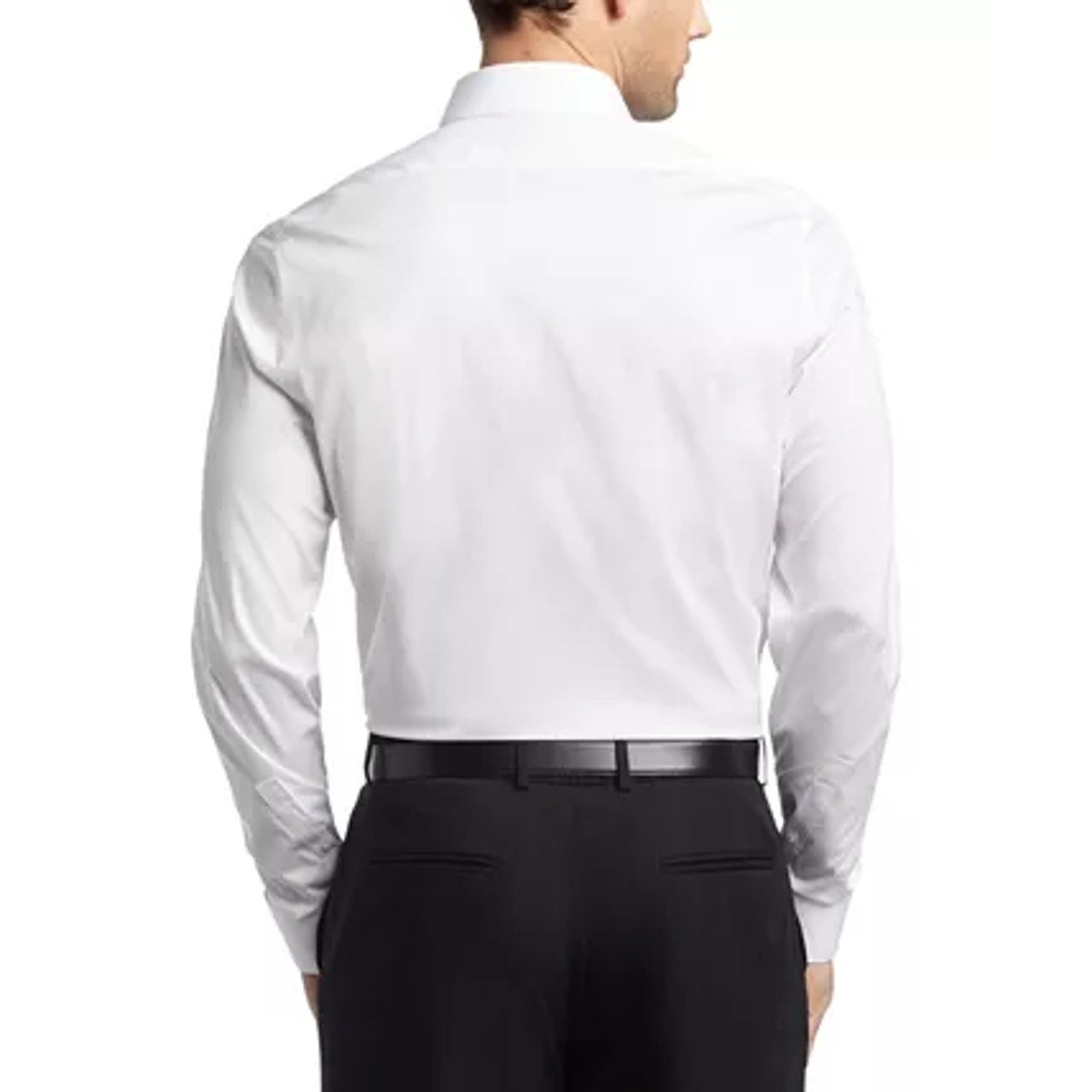 Calvin Klein Men's Infinite Color Sustainable Slim Fit Dress Shirt White Size L