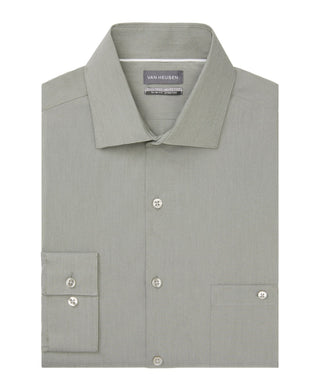 Van Heusen Men's Even Temperature Never Tuck Slim Fit Dress Shirt Green Size 34X35
