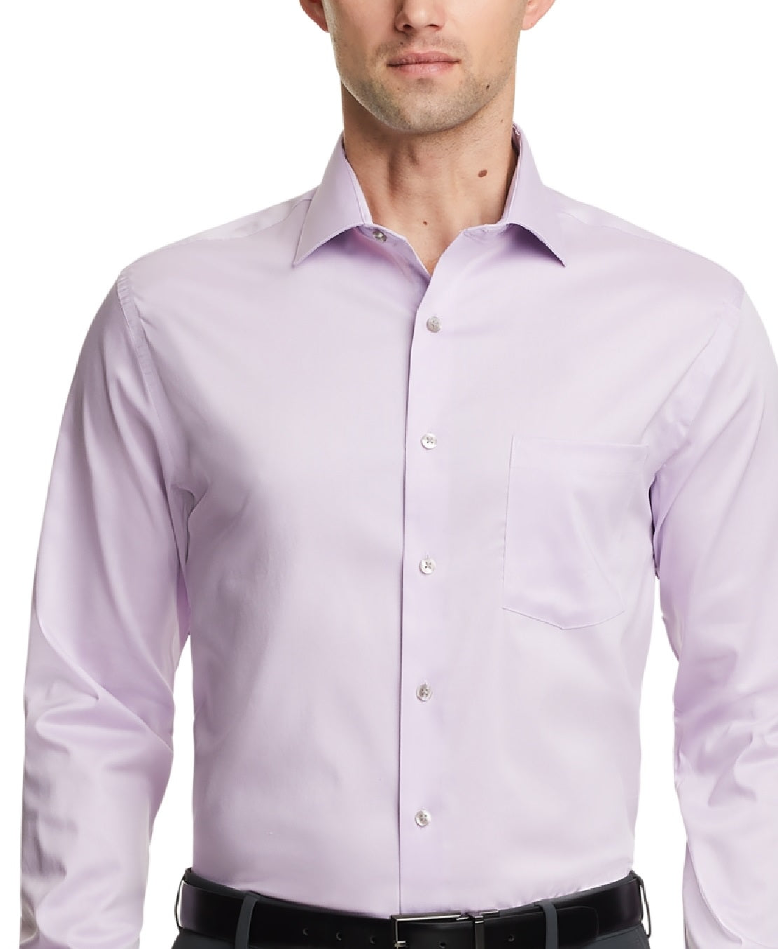 Van Heusen Men's Regular Fit Ultraflex Dress Shirt Purple Size 32X33