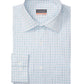 Van Heusen Men's Regular Fit Stain Shield Satin Spread Collar Dress Shirt Blue Size Large