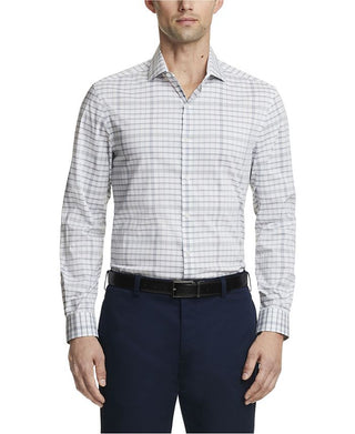 Van Heusen Men's Even Temp Never Tuck Slim Fit Dress Shirt White Size 16X34X35