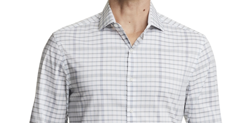 Van Heusen Men's Even Temp Never Tuck Slim Fit Dress Shirt White Size 16X34X35