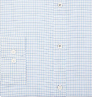 Tommy Hilfiger Men's No Tuck Slim Fit Stretch Dress Shirt Blue Size Large