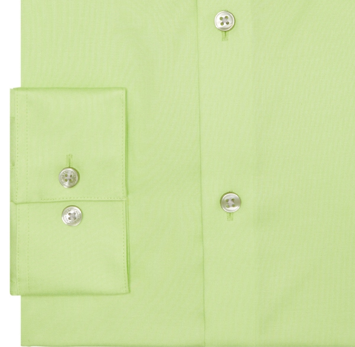 Calvin Klein Men's Steel Slim Fit Non Iron Stain Shield Solid Dress Shirt Green Size 14.5X32X33