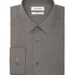 Calvin Klein Men's Steel And Slim Fit Stretch Dress Shirt Black Size 15.5X34-35