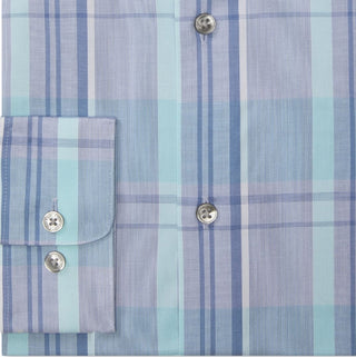 Calvin Klein Men's Steel And Regular Fit Stretch Dress Shirt Blue Size 17X32X33