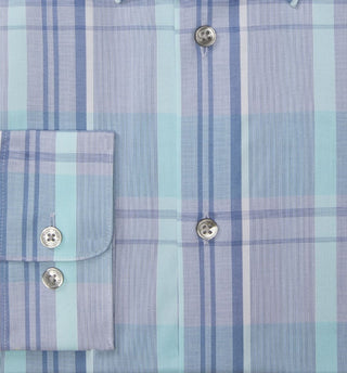 Calvin Klein Men's Regular Fit Stretch Dress Shirt Blue Size 34X35