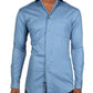 Calvin Klein Mens Long Sleeve Regular-Fit Button-Down Shirt Blue Size 15X32-33