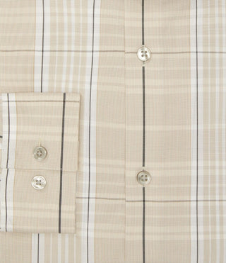 Calvin Klein Men's Steel And Slim Fit Stretch Dress Shirt Brown Size 16X34X35