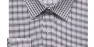 Calvin Klein Men's Slim Fit Stretch Wrinkle Free Dress Shirt Gray Size 15X34X35