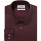 Calvin Klein Men's Slim Fit Non Iron Stain Shield Solid Dress Shirt Red Size 17-32/33 L