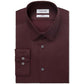 Calvin Klein Men's Steel Slim Fit Non Iron Stain Shield Solid Dress Shirt Red Size 17.5 - 36/37 XL