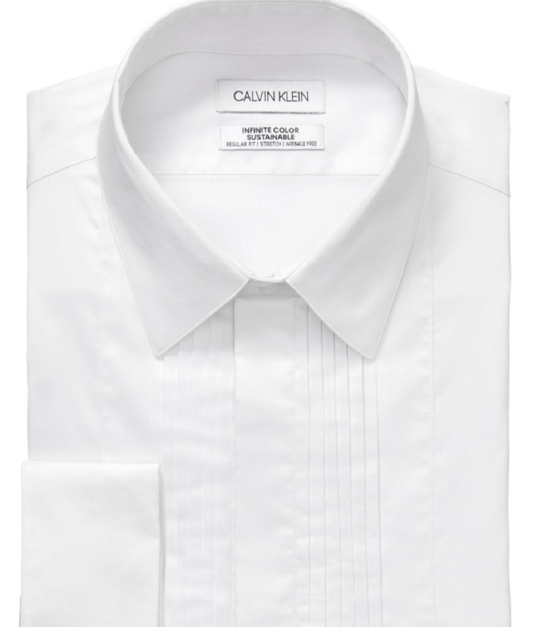 Calvin Klein Men's Infinite Color Regular Fit Dress Shirt White Size 15.5X32X33