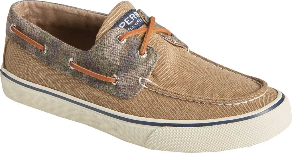 Sperry Bahama II Camo Boat Shoe in Khaki Camo Size 10