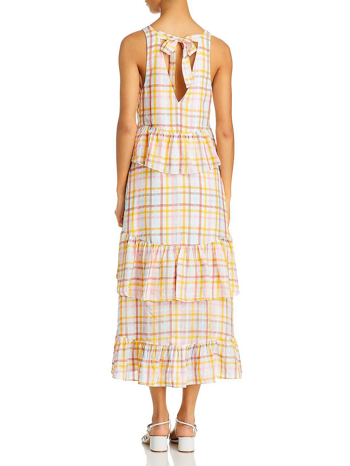 Cinq a Sept Womens Summer V-neck Sundress White